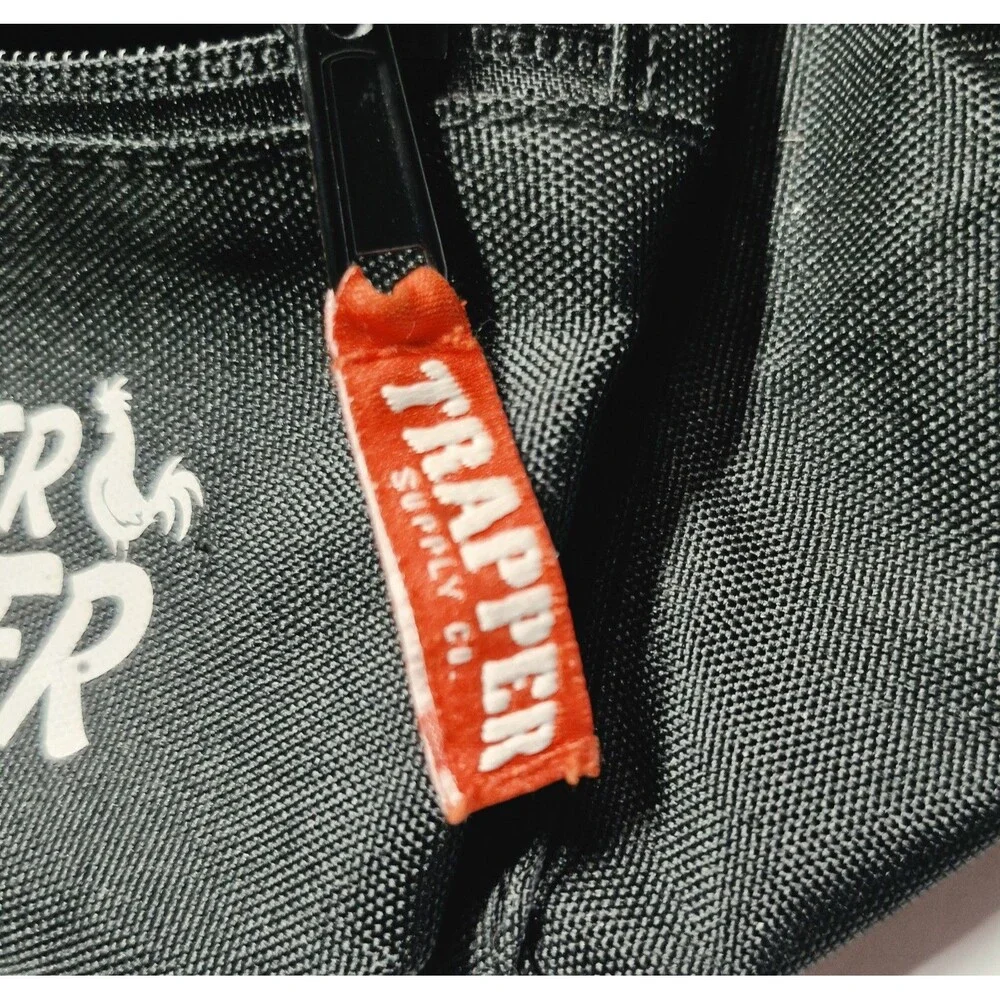 ​Sticker Farmer Trapper Supply Co Fanny Pack Black NWOT Outdoor Utility Belt Bag